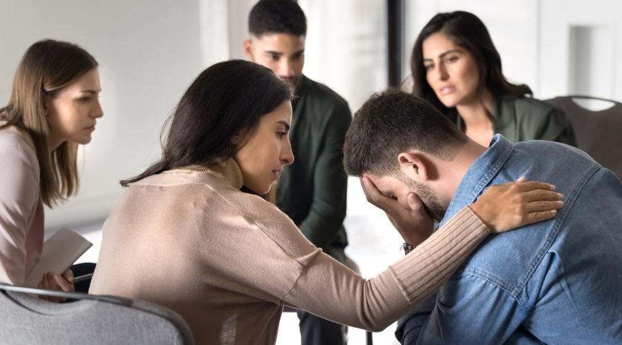 Group counseling at Reahab